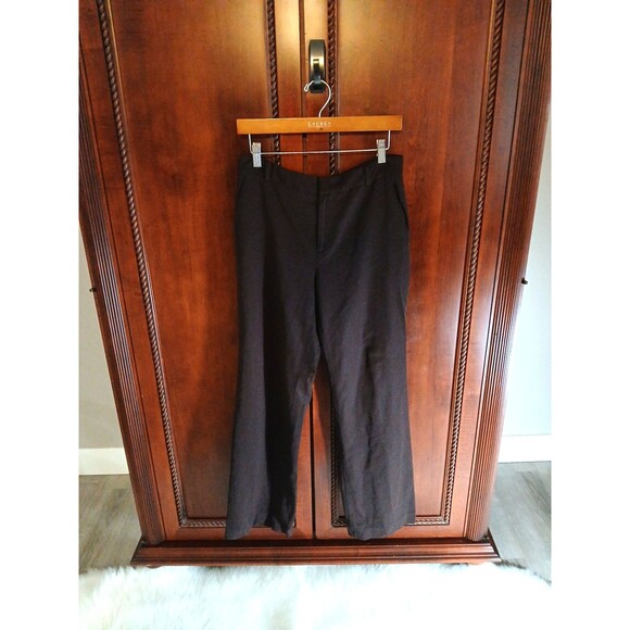 Lauren Ralph Lauren Women's Size 6 Lightweight Wool Trousers Flare Leg Brown - Picture 1 of 13
